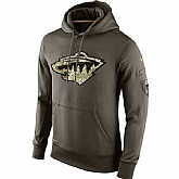 Men's Minnesota Wild Nike Salute To Service NHL Hoodie,baseball caps,new era cap wholesale,wholesale hats